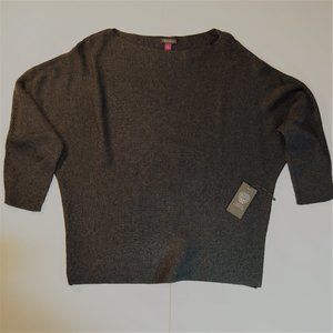 VINCE CAMUTO GRAY WOMEN'S L RELAXED FIT SWEATER.